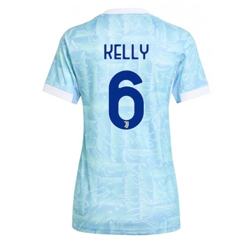 Stroje piłkarskie Juventus Lloyd Kelly #6 Koszulka Wyjazdowej dla damskie 2025-26 Krótki Rękaw